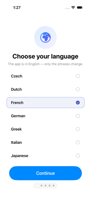 Choose your language